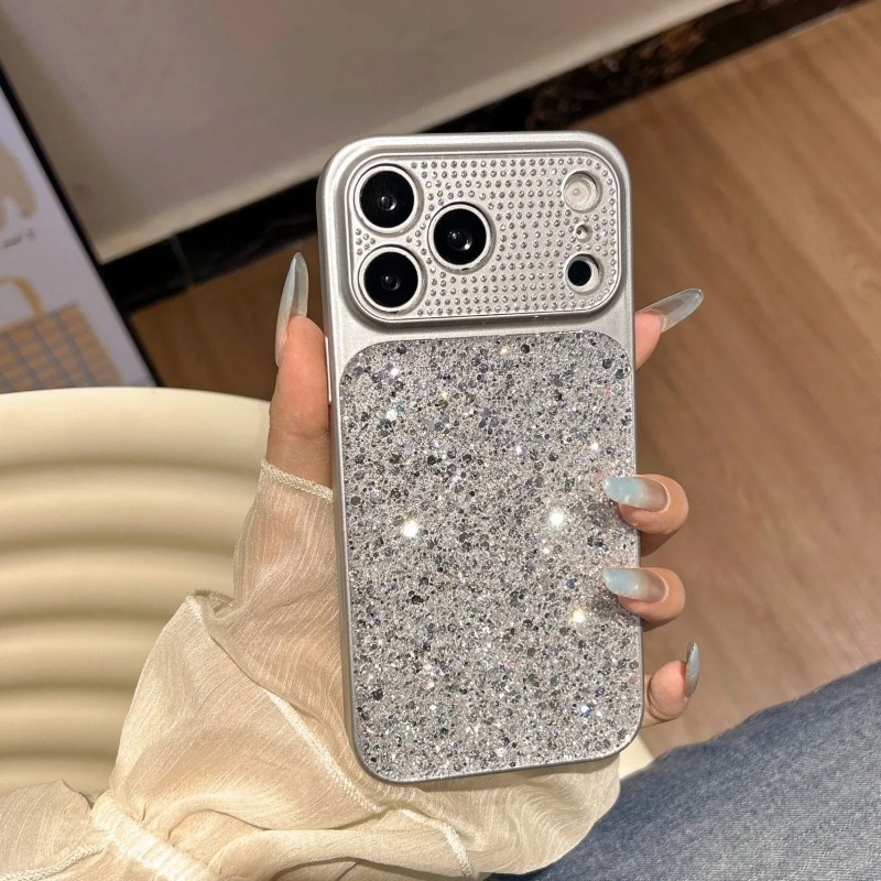 Phone Cases Aesthetic - غطاء هاتف بتصميم عدسة كاميرا مرصعة