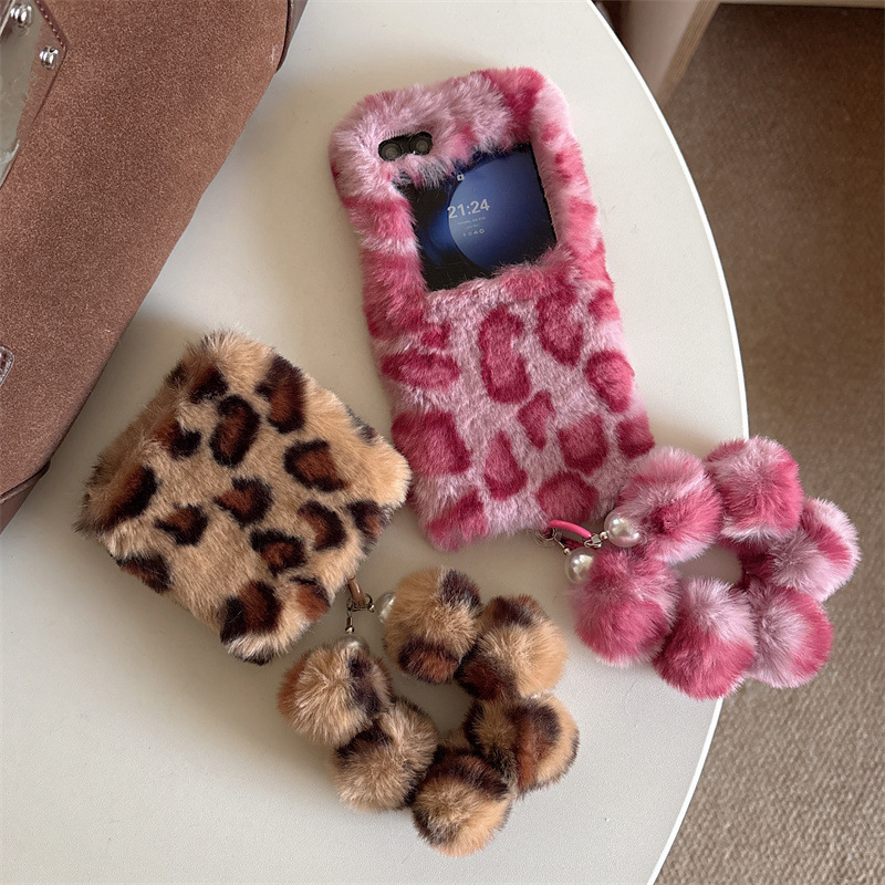 Phone Cases With Straps - موضة ليوبارد طباعة رقيق أفخم شريط