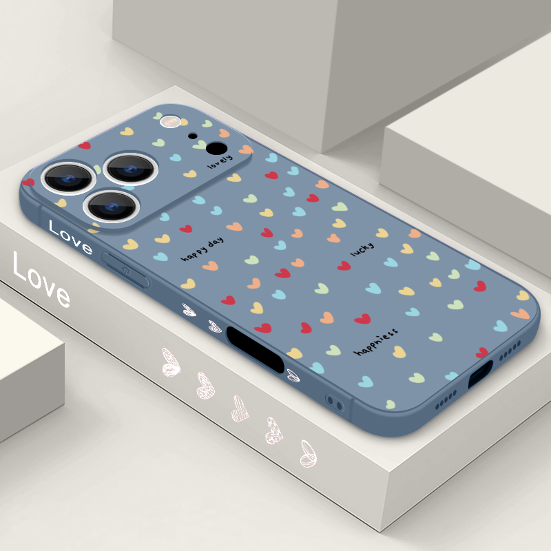 Phone Cases Durable - غطاء هاتف بنمط قلوب صغيرة لآيفون