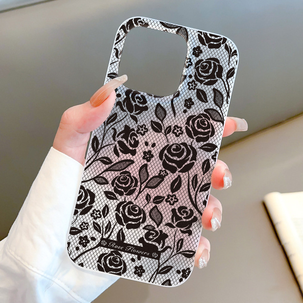 Phone Cases Durable - غطاء هاتف سيليكون وردي لآيفون 18