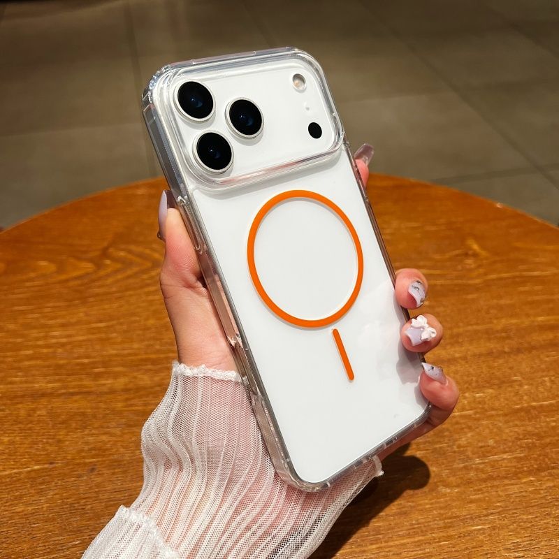 Phone Cases Quality - غطاء شحن لاسلكي مغناطيسي فاخر وشفاف