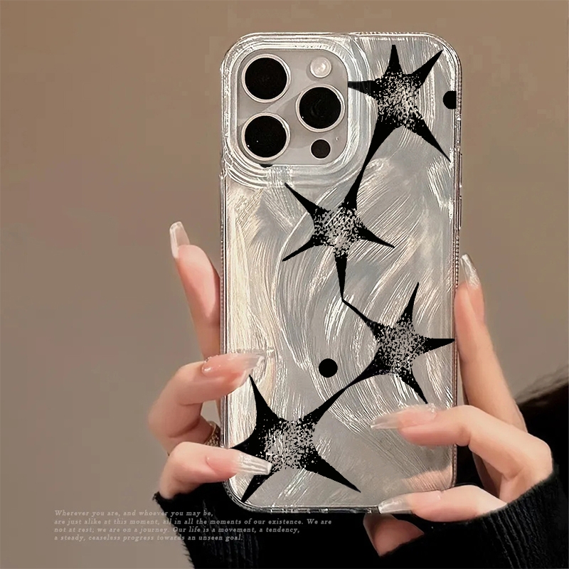 Phone Cases Durable - غطاء هاتف بنمط النجمة اللامعة العصري