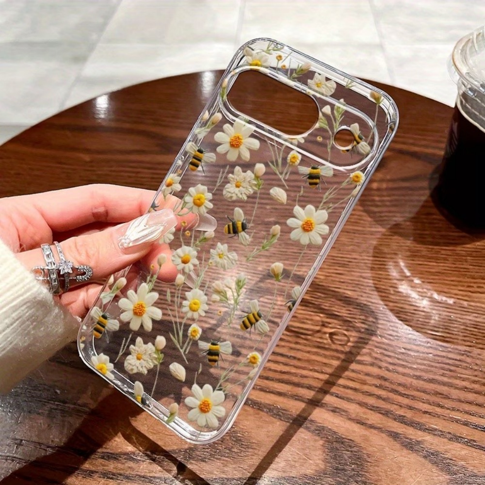 Phone Cases Google Pixel 10 Pro - غطاء هاتف شفاف ناعم بنمط نحلة