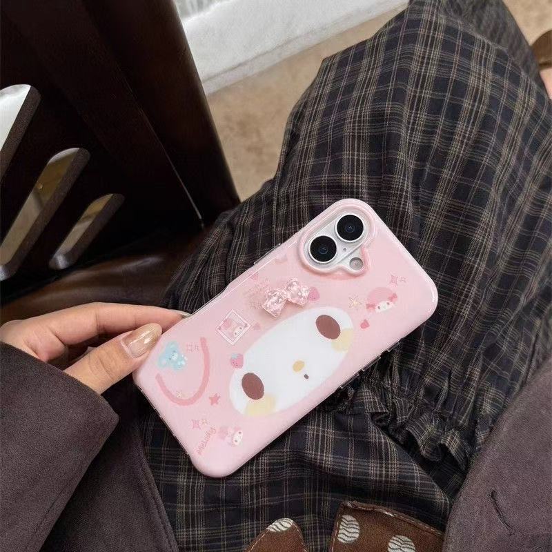 Phone Cases Cool Girl - غطاء حماية للهاتف بنمط أرنب كرتوني