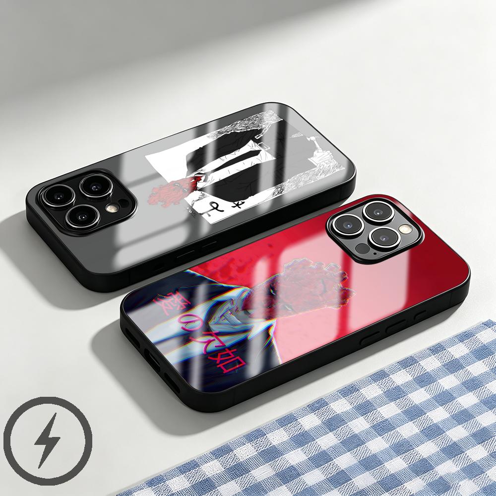 Phone Cases Xs Iphone - جراب هاتف أنمي دوروهيدورو زجاجي مغناطيسي