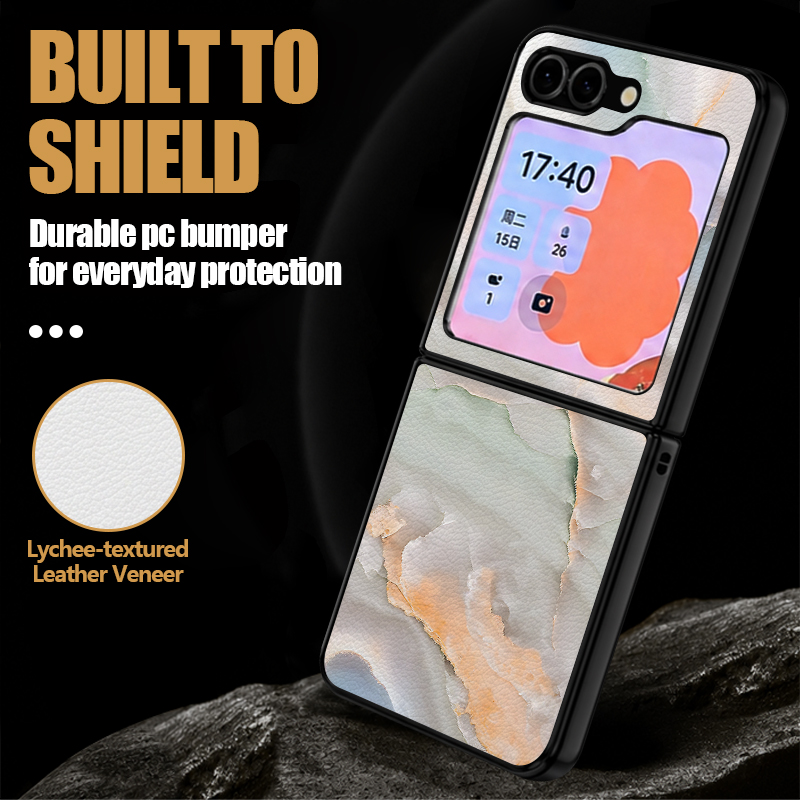 غطاء هاتف بطبعة رخام بتأثير ال - مراجعة Phone Cases Z Flip 5 وسعره