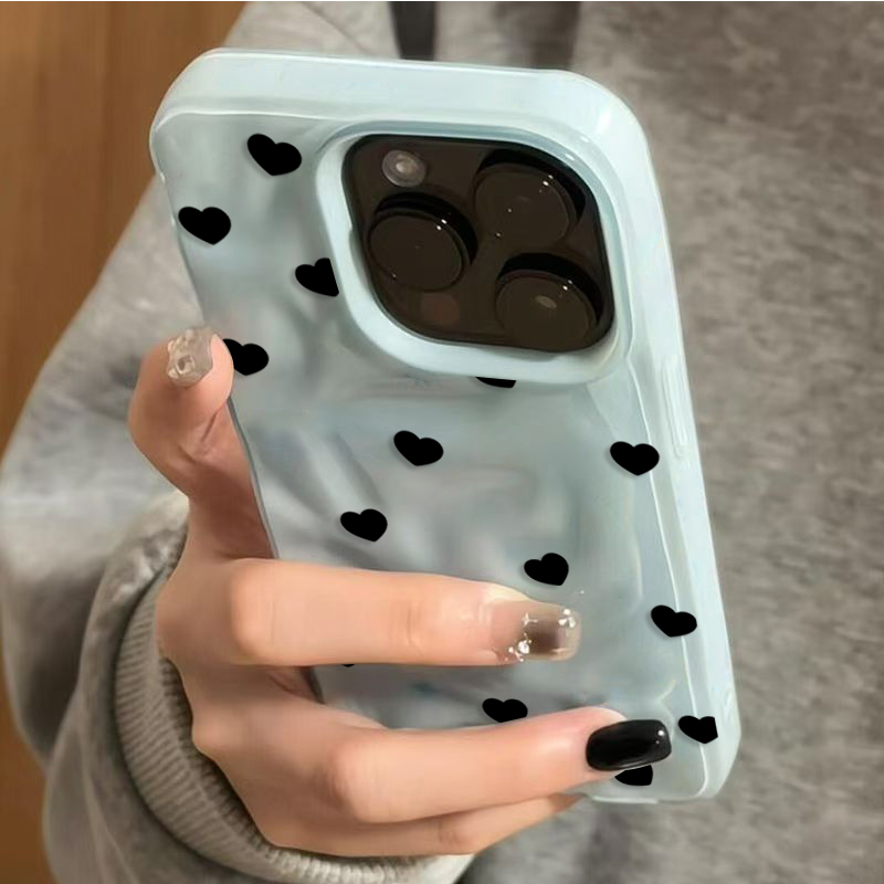 غطاء هاتف جميل بتصميم قلب أسود - مراجعة Phone Cases Aesthetic وسعره