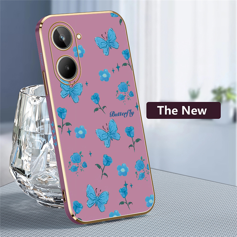 غطاء هاتف مطبوع عليه زهور وفرا - مراجعة Phone Cases Realme وسعره
