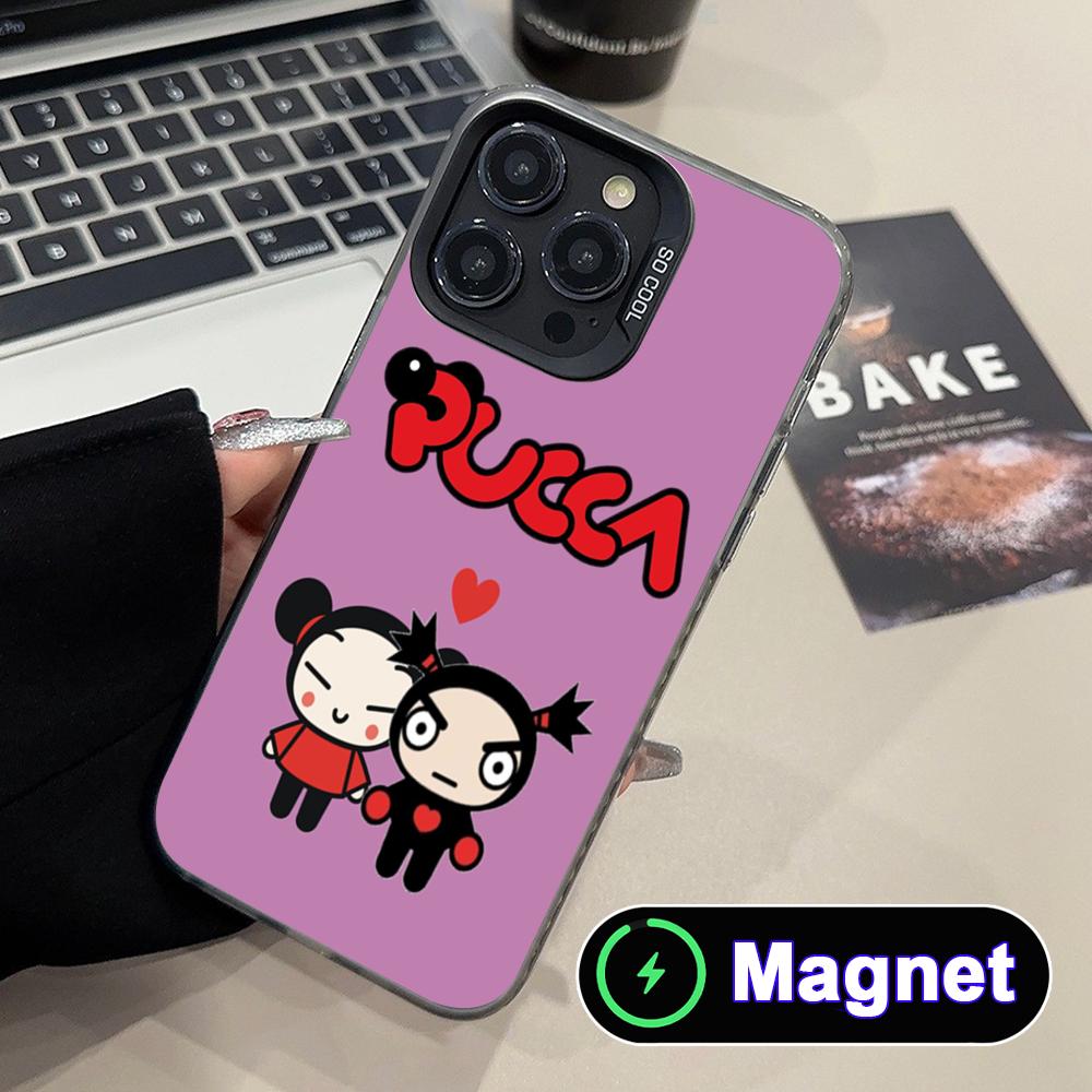 غطاء هاتف كرتوني P-Pucca لآيفو - مراجعة Phone Cases With Magnet وسعره