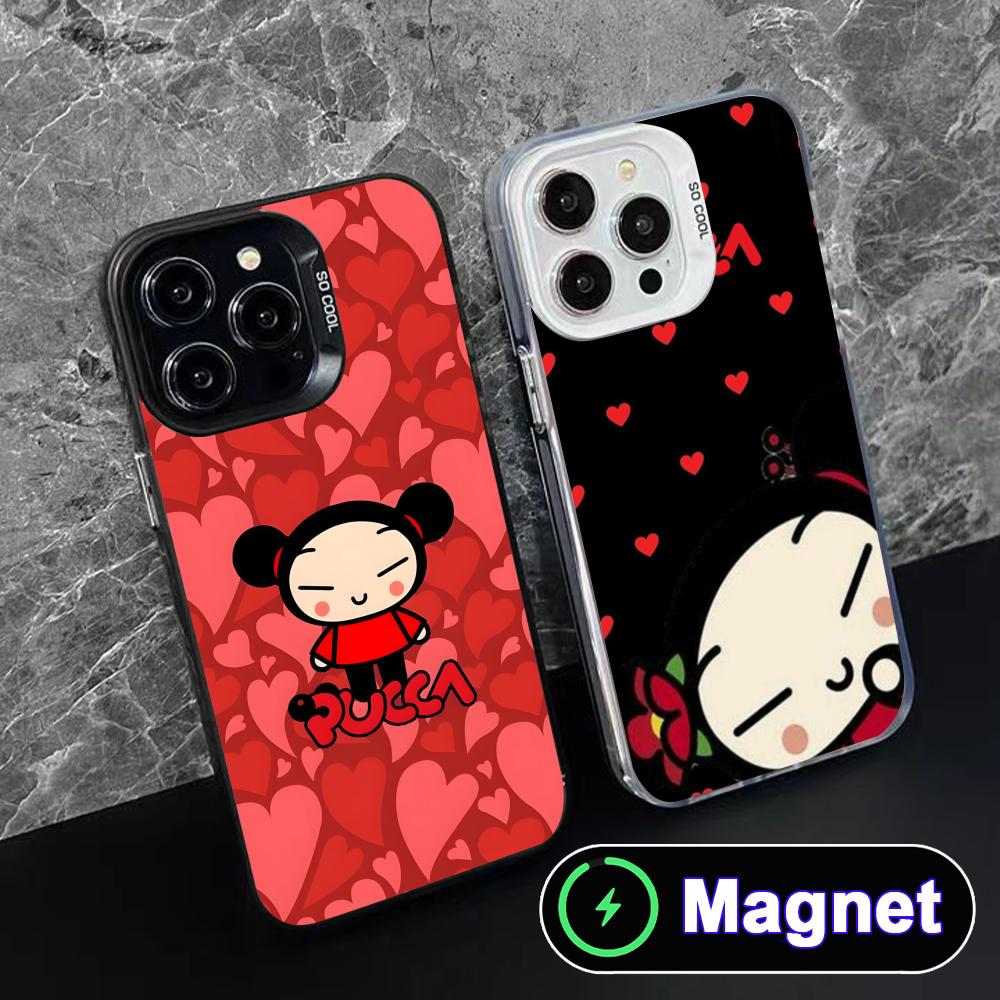 غطاء هاتف كرتوني P-Pucca لآيفو - مراجعة Phone Cases With Magnet وسعره