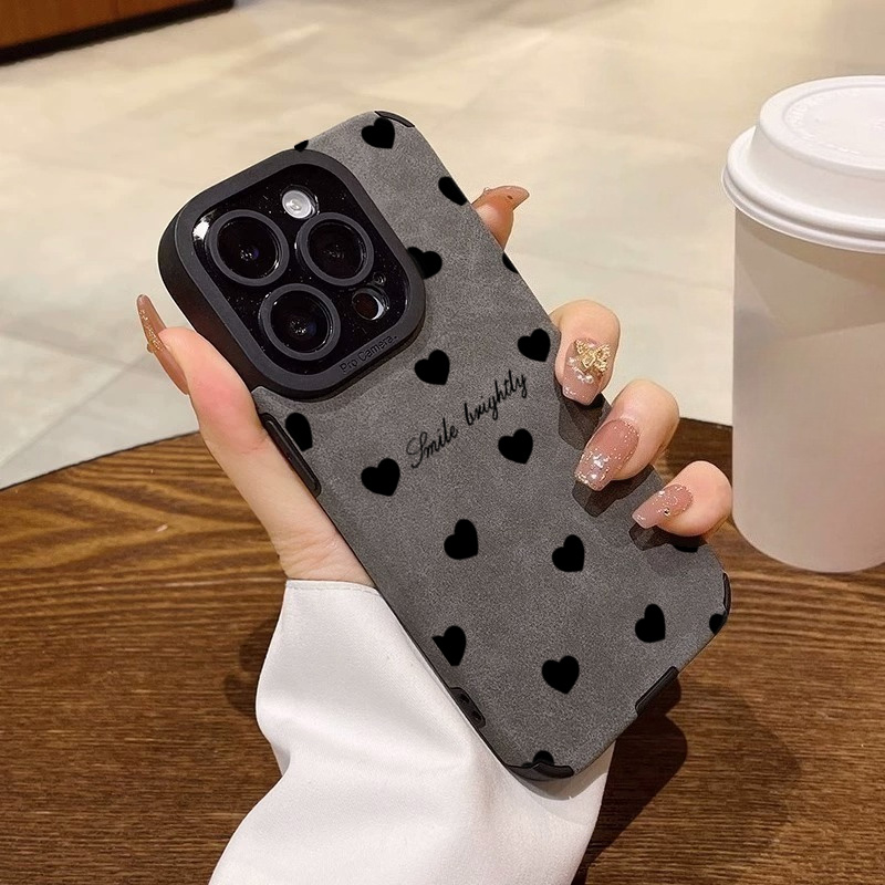 جديد فاخر أسود الحب القلب لينة - مراجعة Phone Cases Expensive وسعره