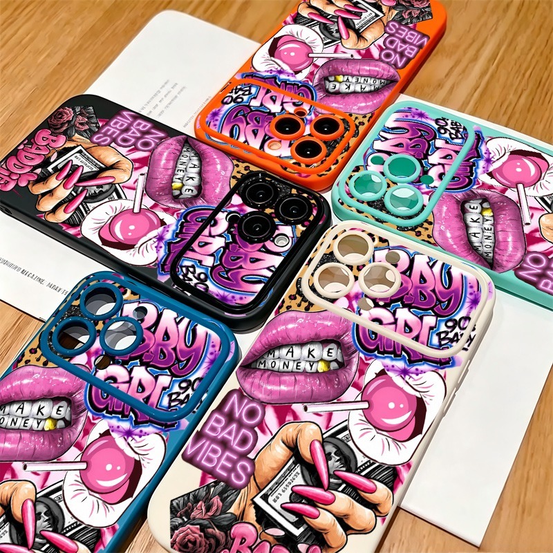 جراب هاتف بتصميم شفاه وردية وط - مراجعة Phone Cases Durable وسعره