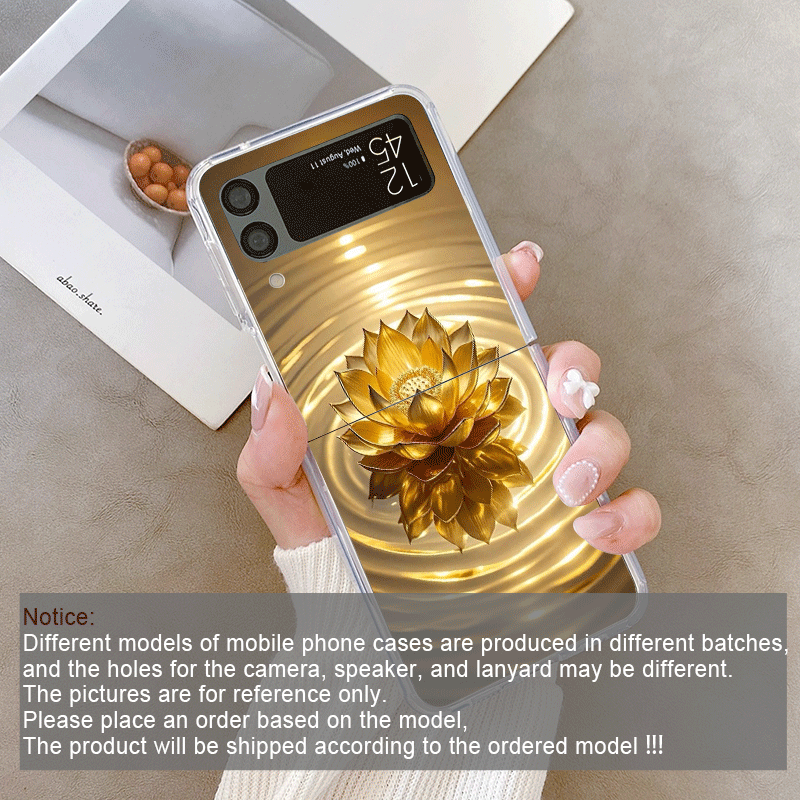 الإبداعية الذهبي لوتس زهرة نمط - مراجعة Phone Cases Z Flip 5 وسعره