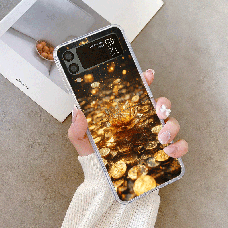 الإبداعية الذهبي لوتس زهرة نمط - مراجعة Phone Cases Z Flip 5 وسعره