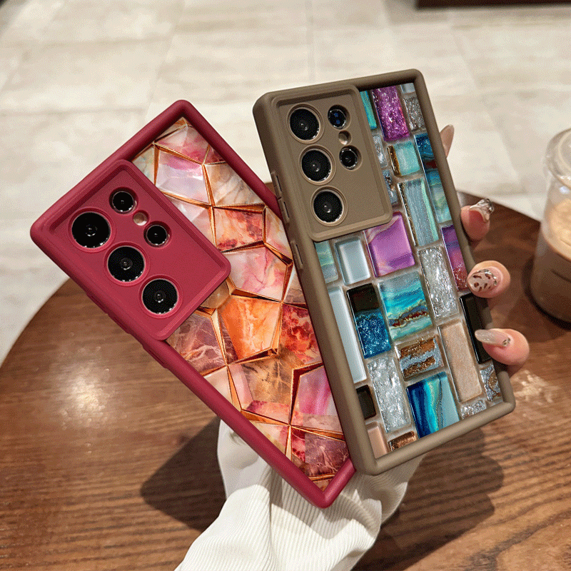غطاء هاتف أنيق بنمط رخامي ثنائ - مراجعة Phone Cases Aesthetic وسعره