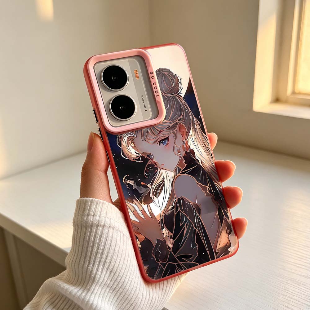 غطاء هاتف ملون فضي بتصميم أنمي - مراجعة Phone Cases Realme وسعره
