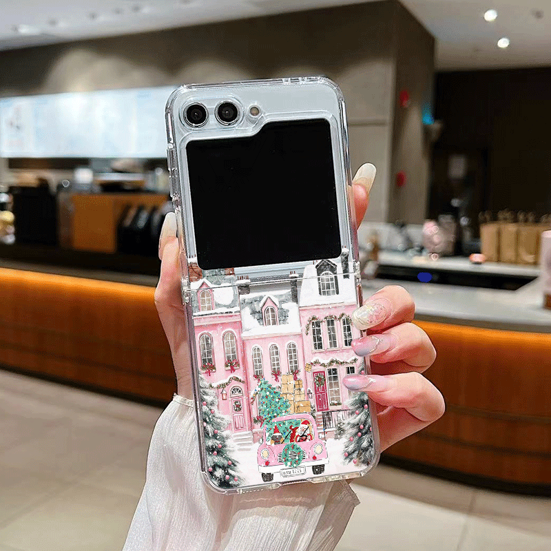 المبنى الريفية مشهد الثلوج عيد - مراجعة Phone Cases Z Flip 5 وسعره