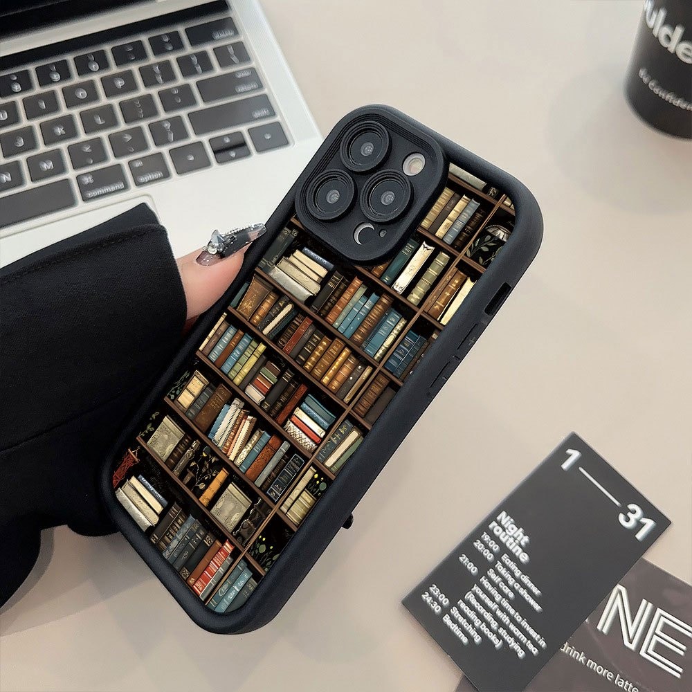 غطاء هاتف بتصميم رف كتب إبداعي - مراجعة Phone Cases Durable وسعره