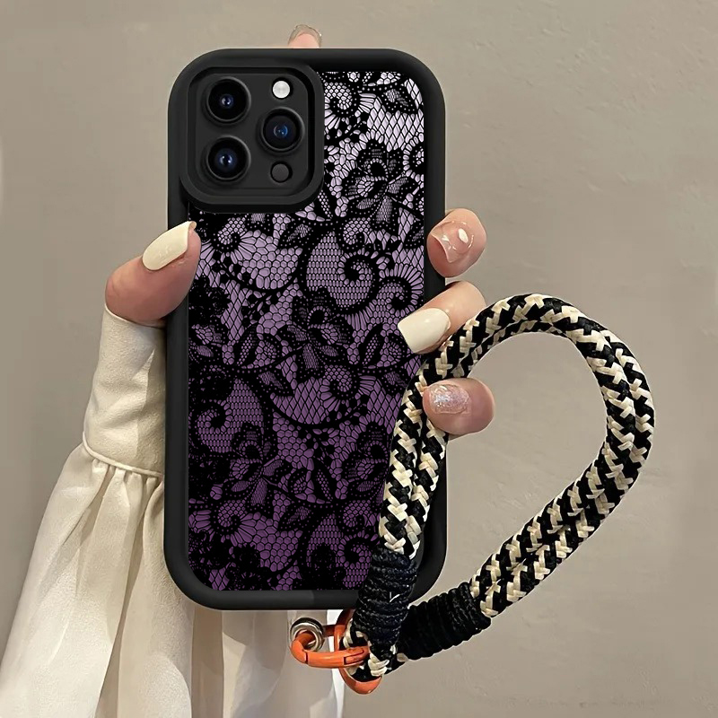 جراب هاتف أسود بنفسجي من الدان - مراجعة Phone Cases With Straps وسعره