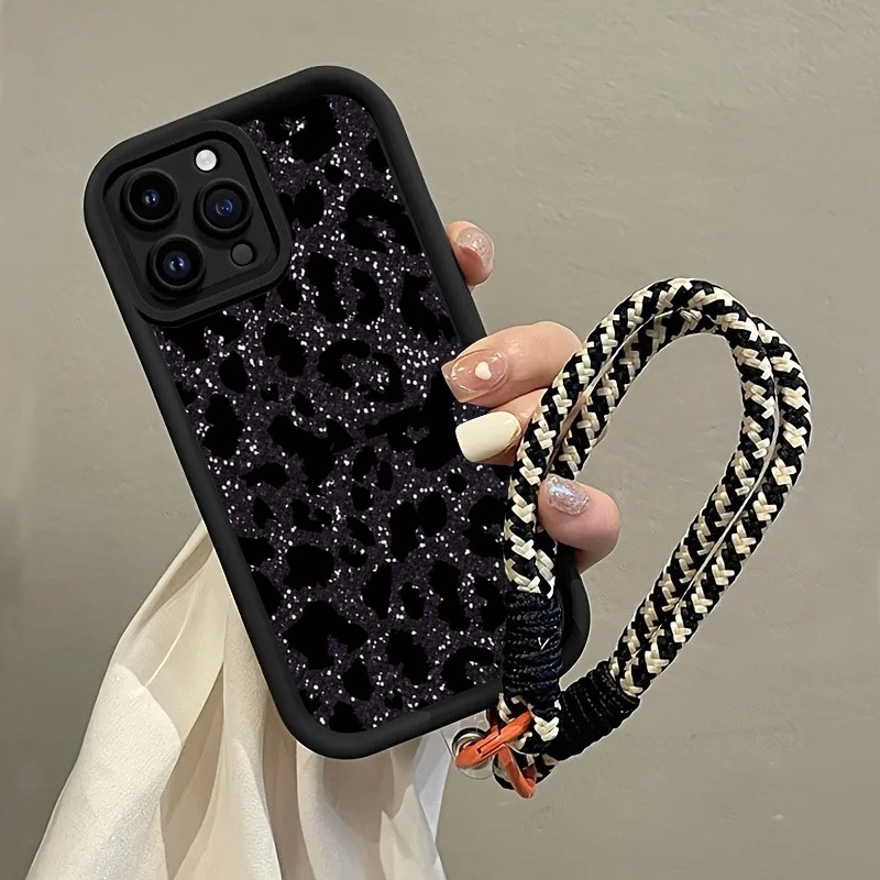 جراب هاتف بتصميم فهد أسود منقط - مراجعة Phone Cases With Straps وسعره