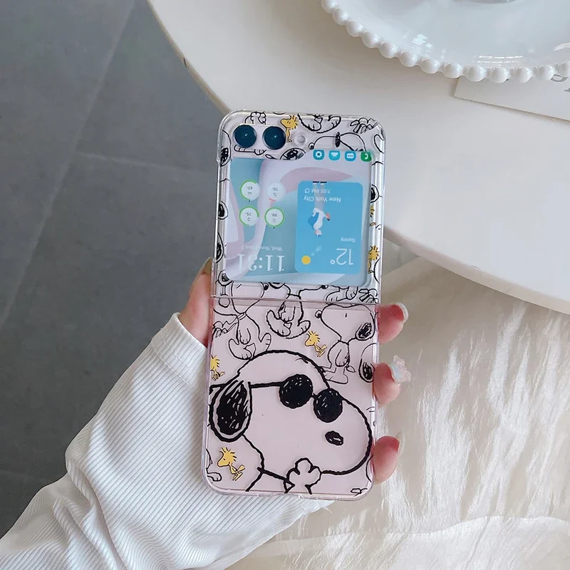 غطاء هاتف شفاف بتصميم كرتوني ل - مراجعة Phone Cases Z Flip 5 وسعره