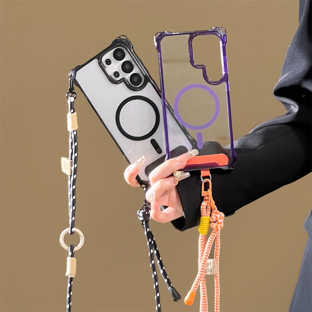 حافظة هاتف شفافة بحزام كتف مغن - مراجعة Phone Cases Quality وسعره