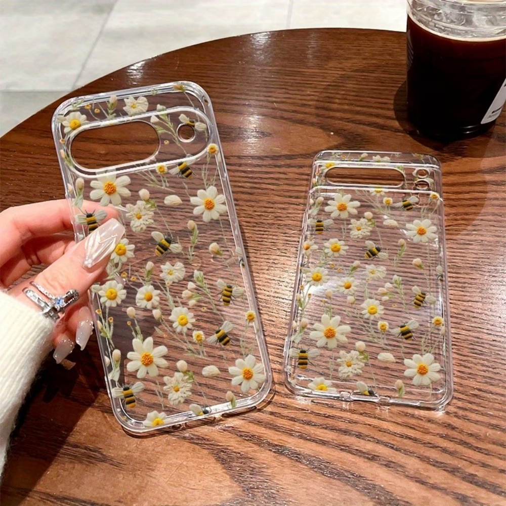 غطاء هاتف شفاف ناعم بنمط نحلة  - مراجعة Phone Cases Google Pixel 10 Pro وسعره