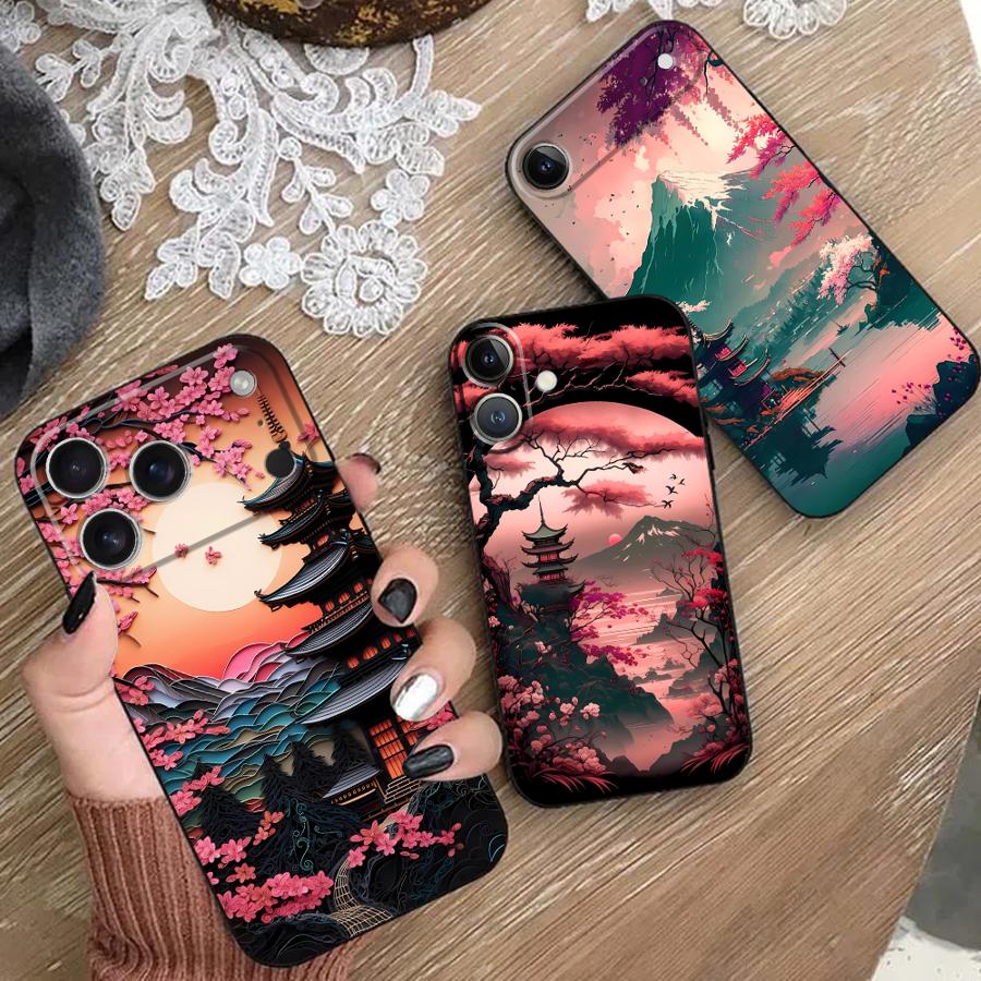 غطاء هاتف بتصميم جبل فوجي الجم - مراجعة Phone Cases Aesthetic وسعره