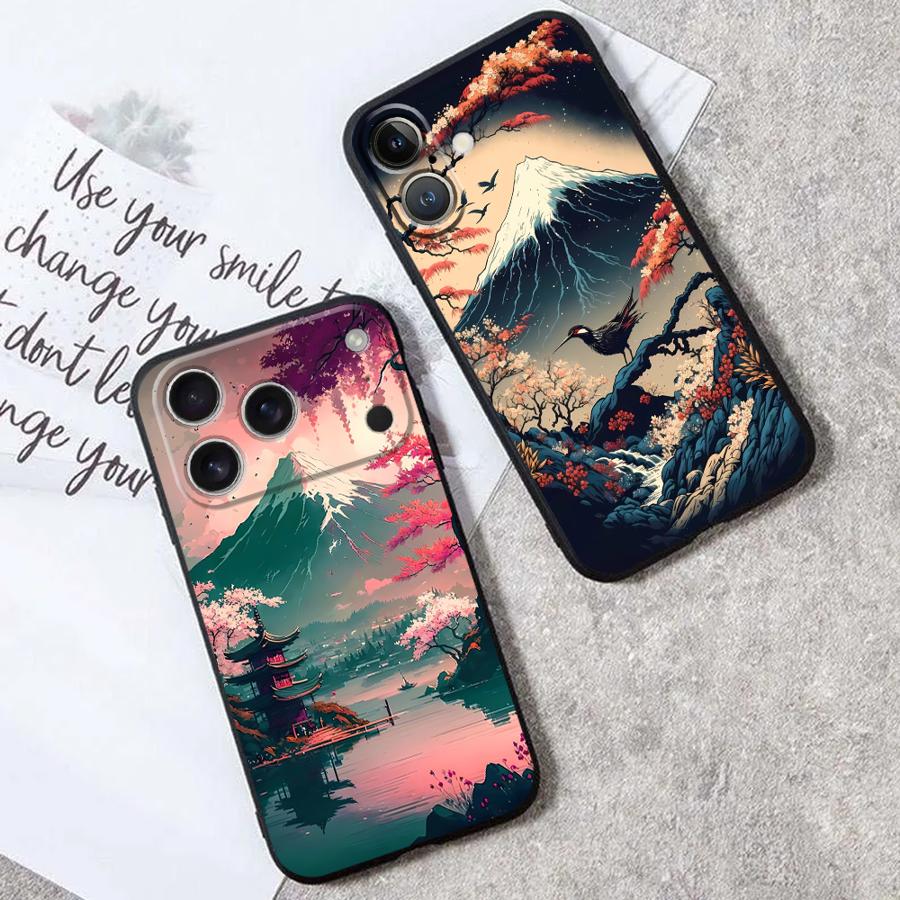 غطاء هاتف بتصميم جبل فوجي الجم - مراجعة Phone Cases Aesthetic وسعره