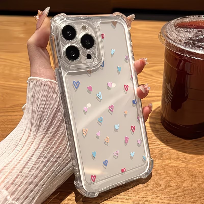 غطاء هاتف شفاف بزوايا ملونة عل - مراجعة Phone Cases Xs Iphone وسعره